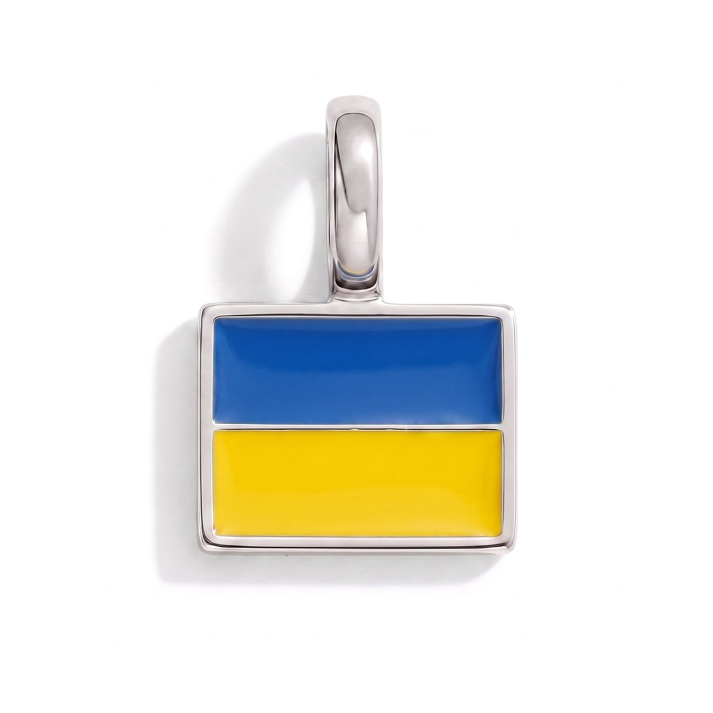 Charm ukraine – square silver
