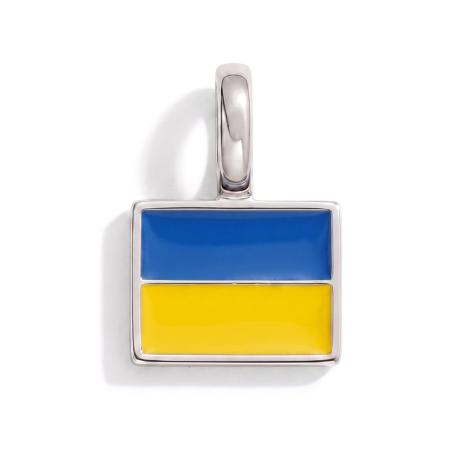 Charm ukraine – square silver