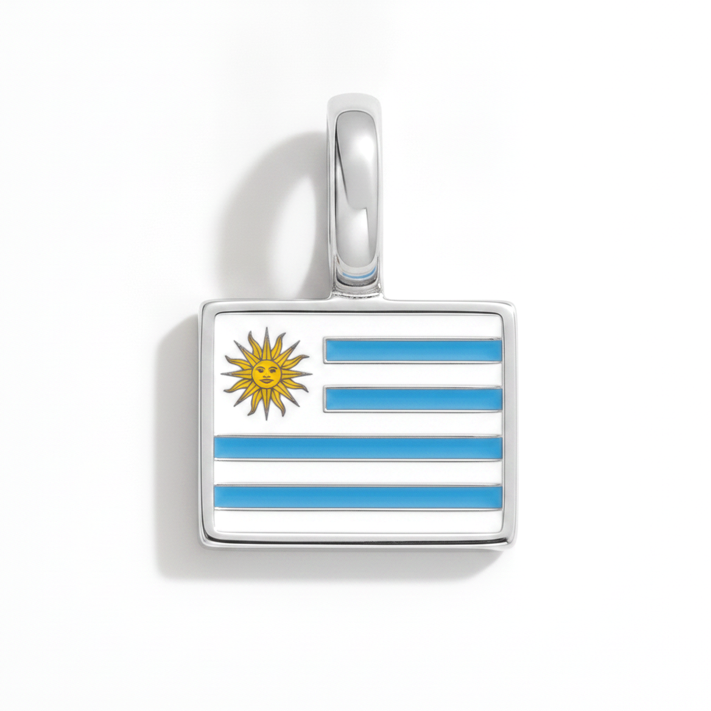 Charm uruguay – square silver