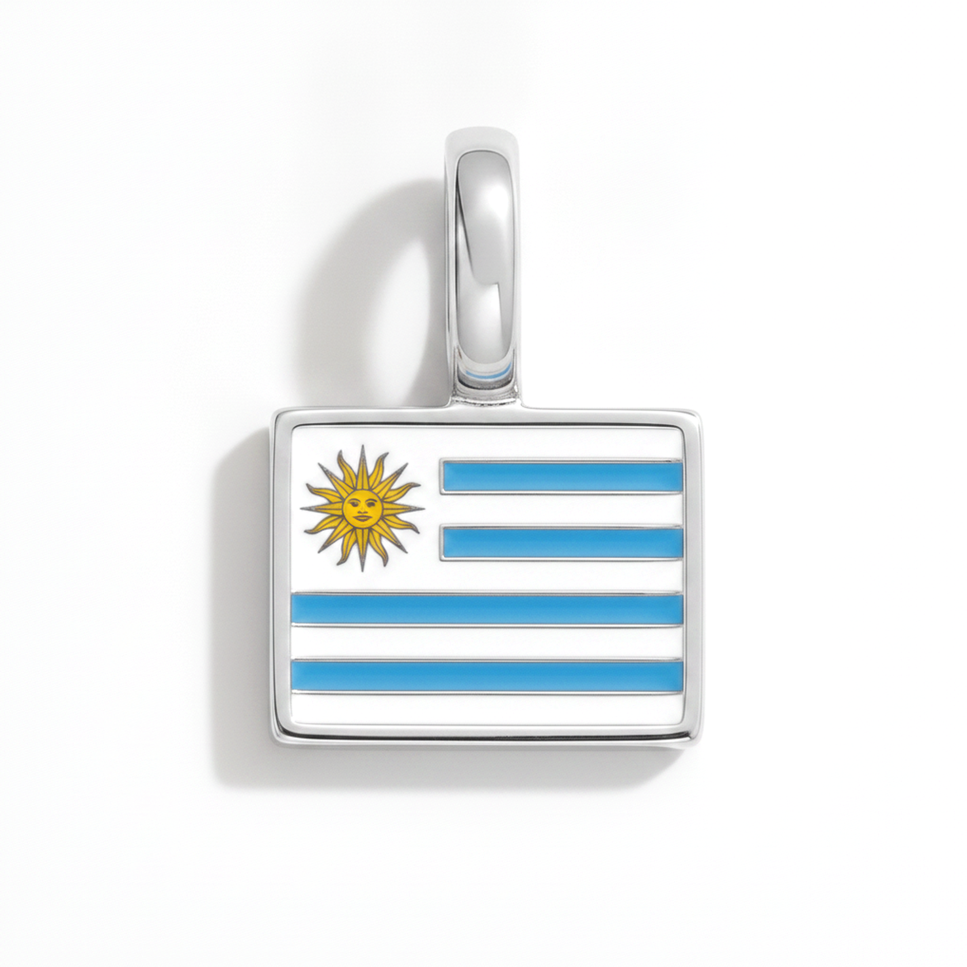 Charm uruguay – square silver