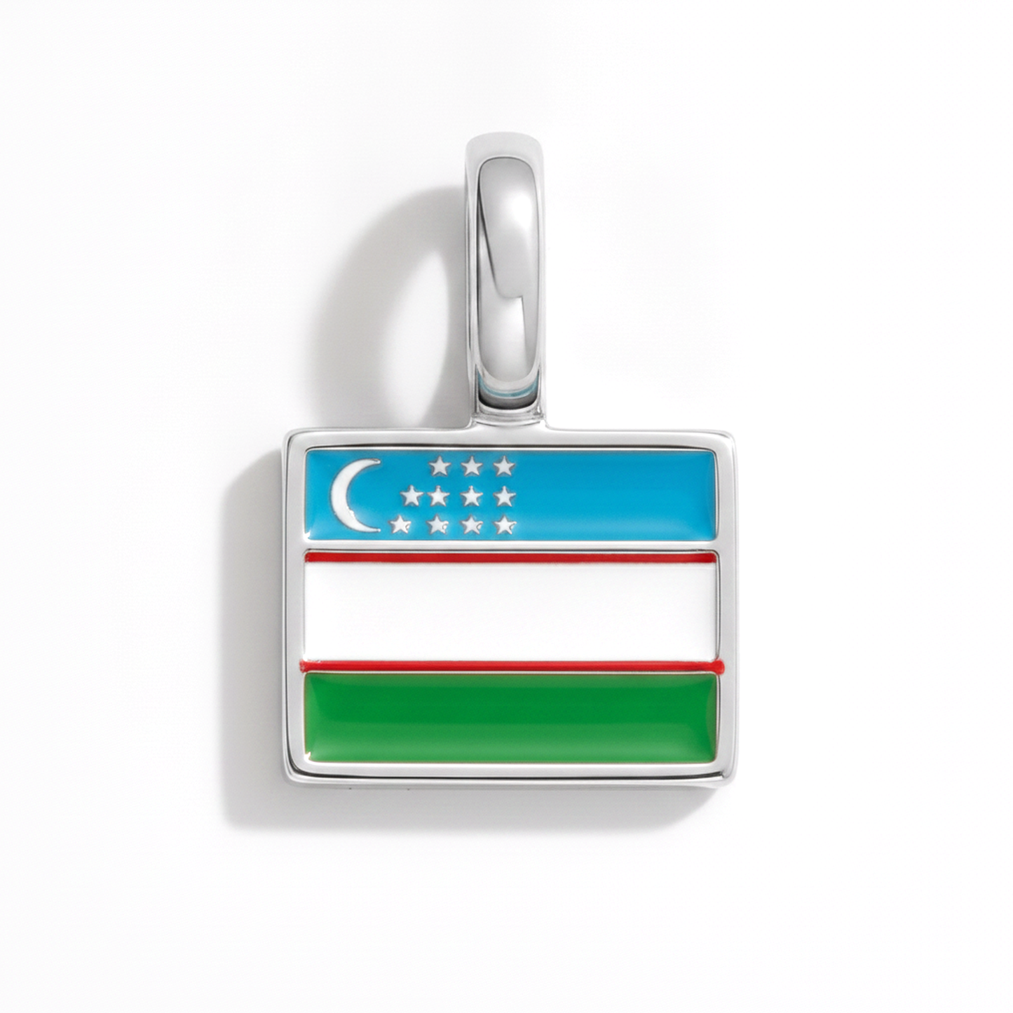 Charm uzbekistan – square silver