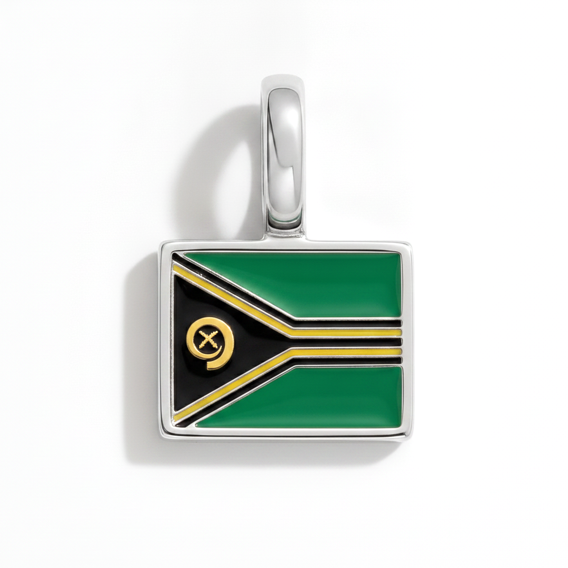 Charm vanuatu – square silver