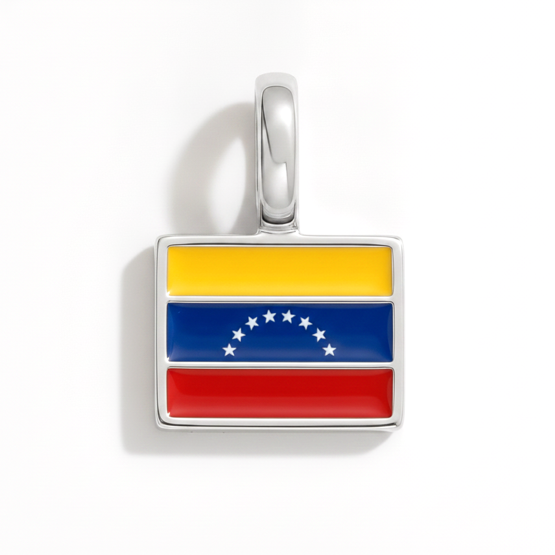 Charm venezuela – square silver