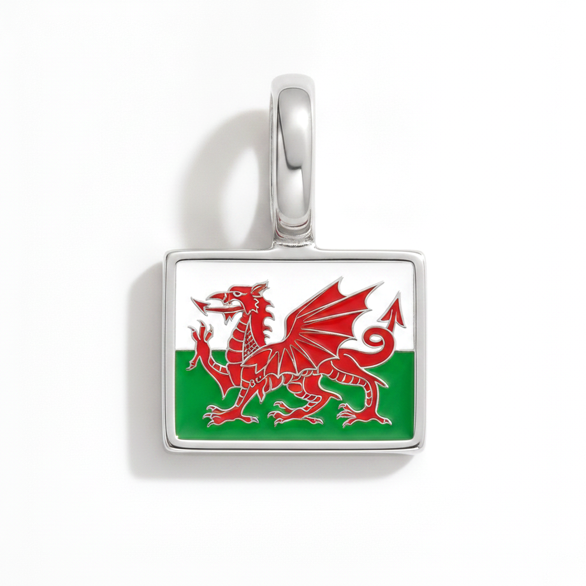 Charm wales – square silver
